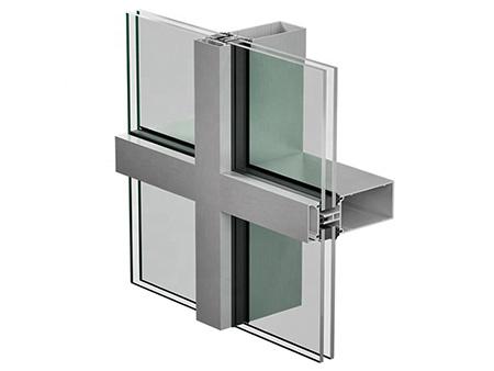 Profilés aluminium, pour murs-rideaux